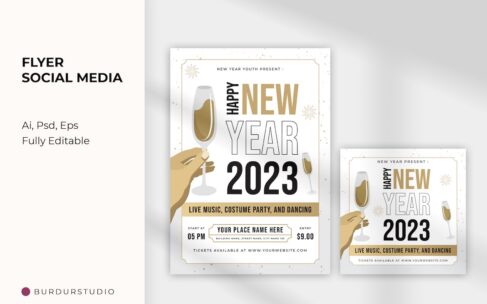 🎉乡村派对活动传单海报模版 (AI,EPS,PSD)