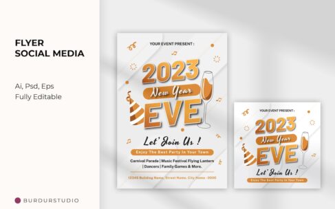 白金鸡尾酒传单海报模版 (AI,EPS,PSD)