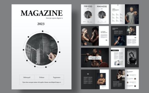 时尚杂志画册模版 (INDD)
