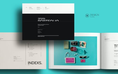 设计组合景观模板 (INDD)