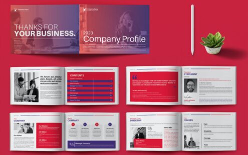 公司简介设计模板 (INDD)