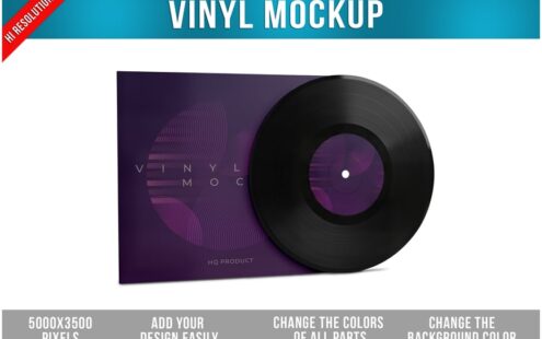 乙烯黑胶唱片设计基模型样机 (PSD)