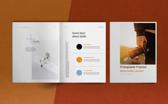 摄影师提案项目宣传册布局 (INDD)