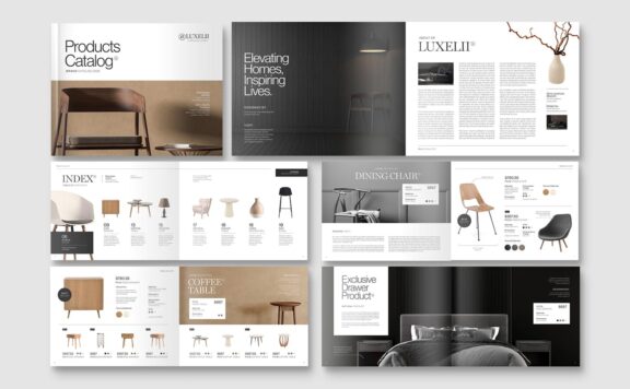 景观产品目录宣传册模板 (INDD)