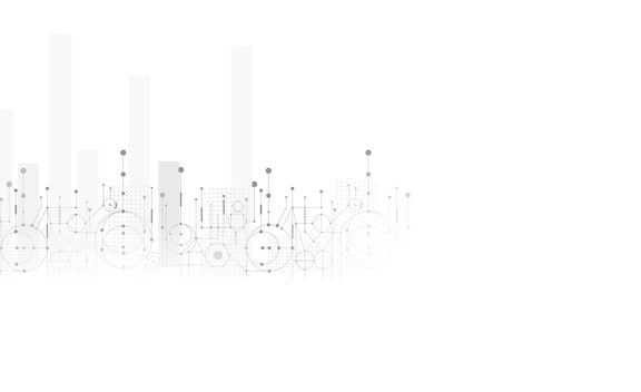 抽象的线和点连接背景。 技术连接 数字数据