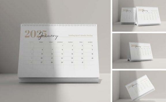 螺旋日历模型样机 (PSD,PDF)