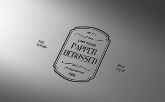 拆除纸质文字和徽标LOGO模型样机 (PSD)