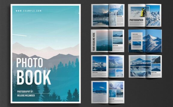 摄影相册模板 (INDD)