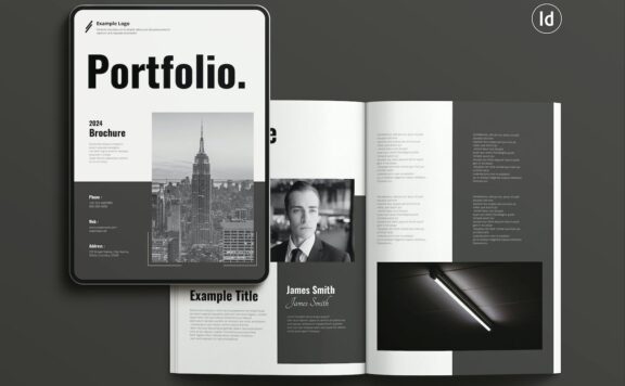 作品集宣传册模板 (INDD)