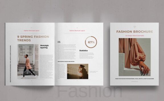 时尚宣传册布局提案 (INDD)