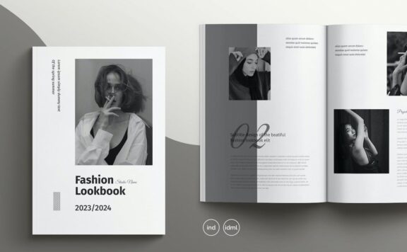 时尚画册模板 (INDD)