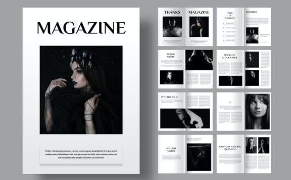 杂志版式画册模版 (INDD)