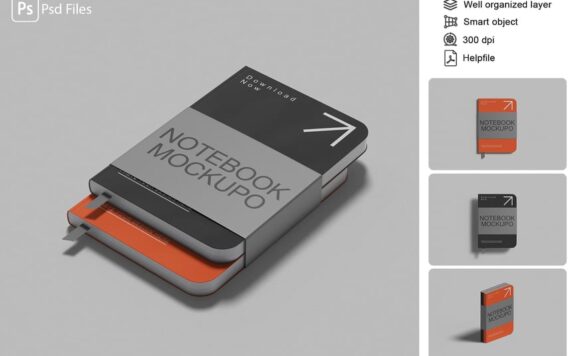 笔记本模型样机 (PDF,PSD)