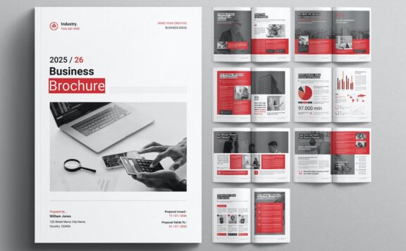 商业手册模板 (INDD)