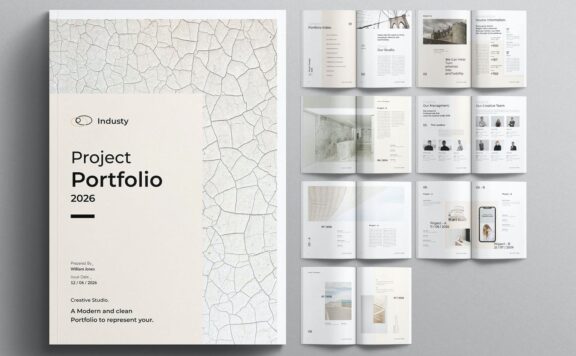 项目组合宣传册模板 (INDD)