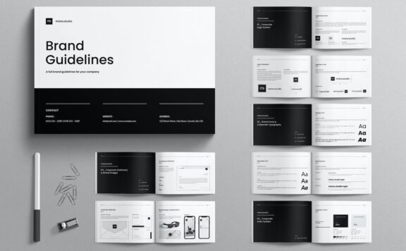 VI品牌指南手册模板 (INDD)