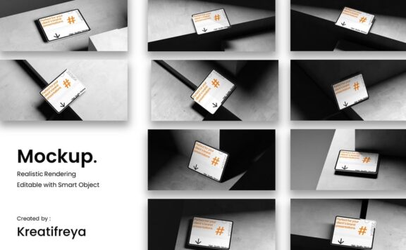 10 PSD平板电脑模型样机 (PSD)