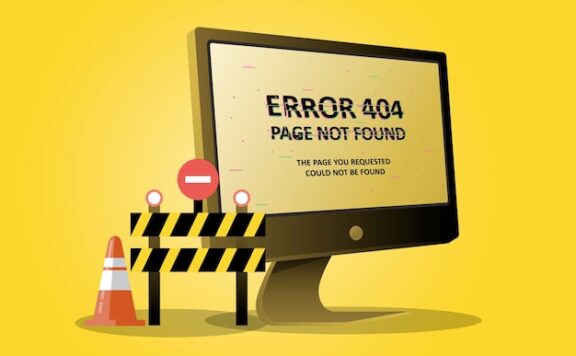 禁止标志404页面丢失错误说明插画[eps]