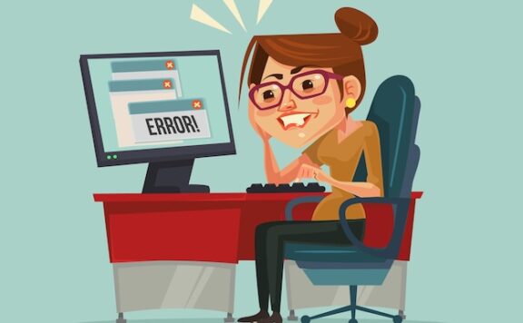 计算机页面错误信息插画素材[eps]