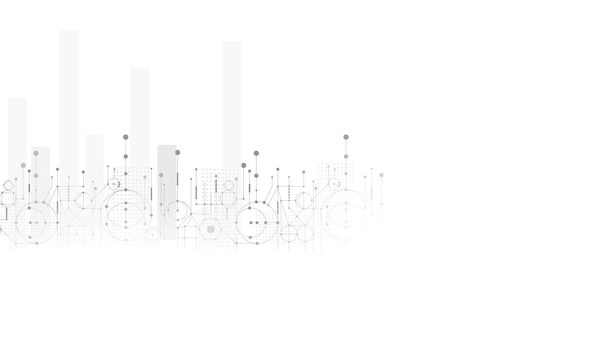 抽象的线和点连接背景。 技术连接 数字数据