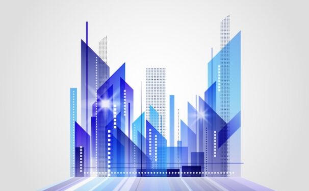 抽象的城市景观