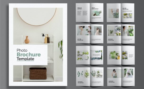 照片宣传册设计模板 (INDD)