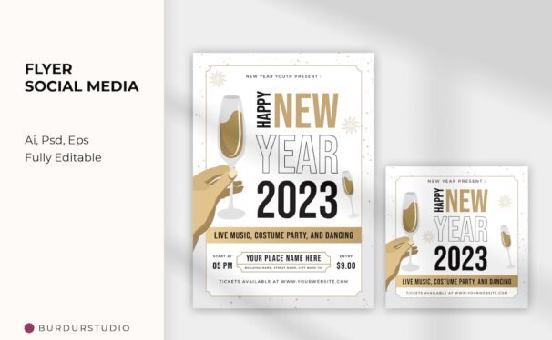 🎉乡村派对活动传单海报模版 (AI,EPS,PSD)