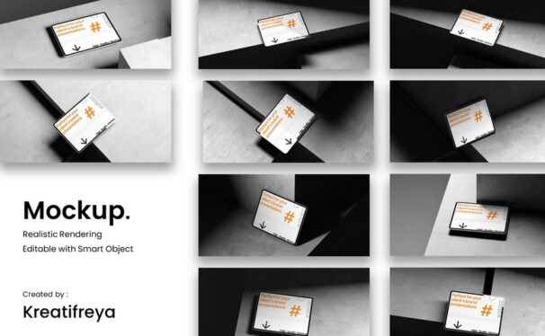 10 PSD平板电脑模型样机 (PSD)