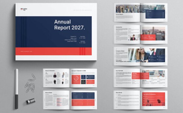 年度报告模板格局 (INDD)