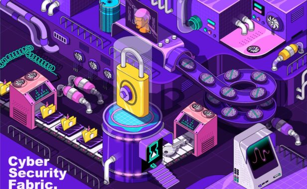 网络安全等距设计概念（AI,EPS,JPG,PNG,PDF,SVG）