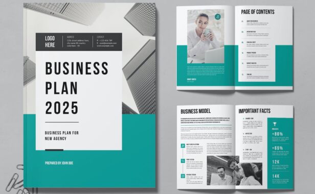 商业计划设计模板 (INDD)