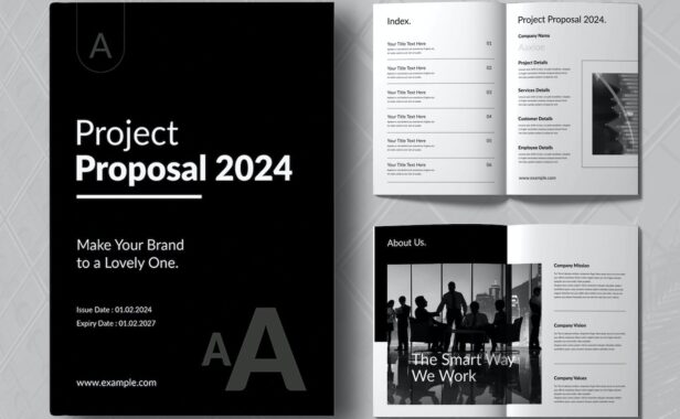 提案模板布局设计模版 (INDD)