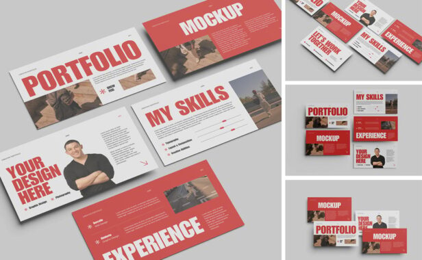 PPT设计展示模型样机 (PSD,PDF)