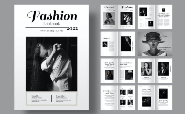 时尚画册画册模版 (INDD)