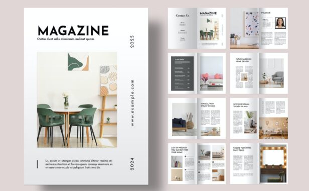 杂志版式画册模版 (INDD)