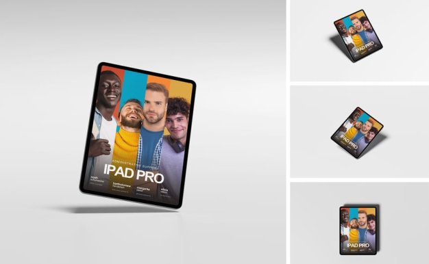 iPad Pro模型样机 (PSD,PDF)