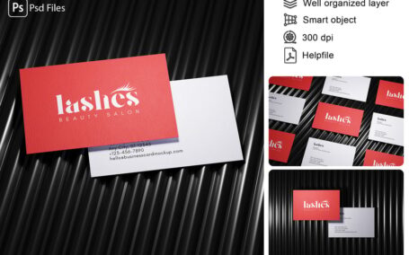 名片模型样机 (PDF,PSD)