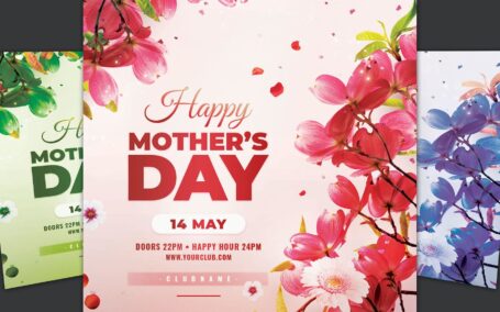 2023年母亲节节日海报设计模版下载（PSD）