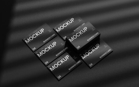 堆叠的名片模型集样机 (PSD)