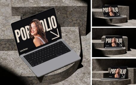 笔记本电脑模型样机 (PSD)