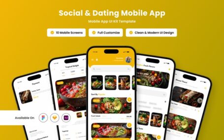 有机食品应用APP UI KIT (FIG,SKETCH,XD)