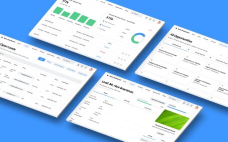 销售CRM平台，领导仪表板B2B Web应用程序UI (FIG,XD,SVG,SKETCH,PSD)