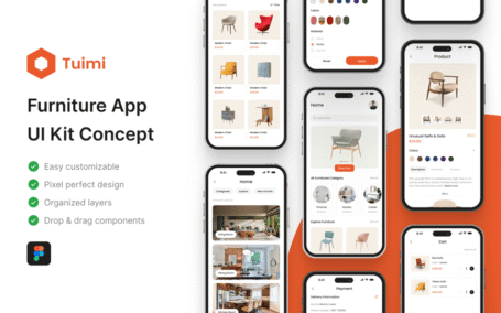家具应用APP UI KIT (FIG)