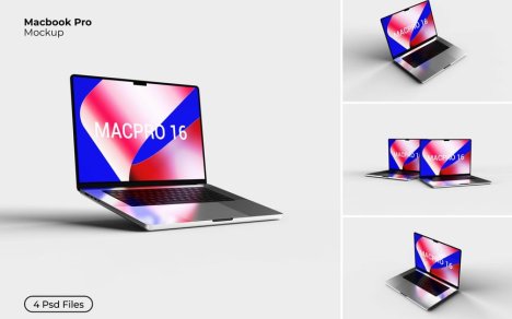 MacBook电脑样机 (PSD,JPG)