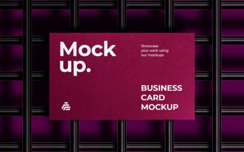 名片设计模型样机 (PSD,JPG)