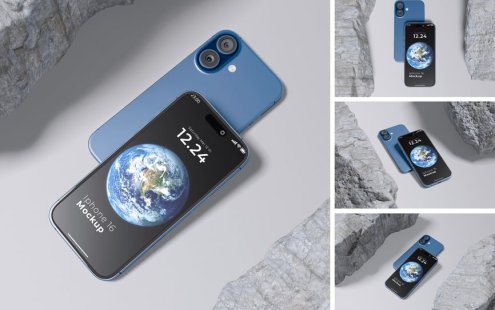 iPhone 16手机模型样机