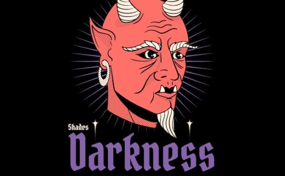 长角怪兽印花图案服饰设计矢量素材[ai,eps]