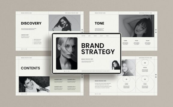 🔴时尚高端专业的高品质优雅多用途品牌战略VI设计模板