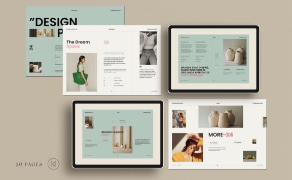 🔴时尚高端专业的高品质品牌手册画册宣传册杂志设计模板