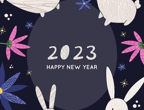 2023兔年新年Banner海报设计素材[eps]